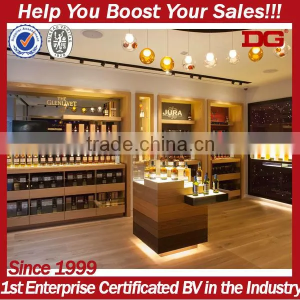 High quality wall mounted wooden wine rack