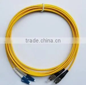 2.0mm cable diameter PVC jacket simplex/duplex LC-FC fiber optic patch cord