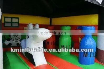 cow inflatable bouncer slide