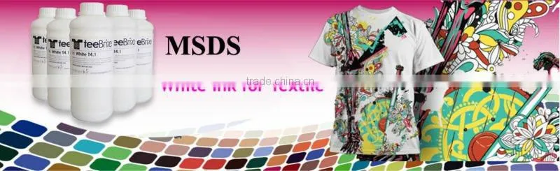 Eco solvent white ink for black t shirt printing