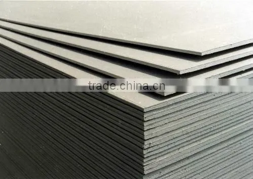 Water-Proof Gypsum Board fixing gypsum board/wall panel 7/7.5/8/9/12/12.5mm