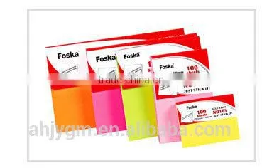 Hot Sale Soft Color Offset Paper Self-stick/Memo Notes Pad