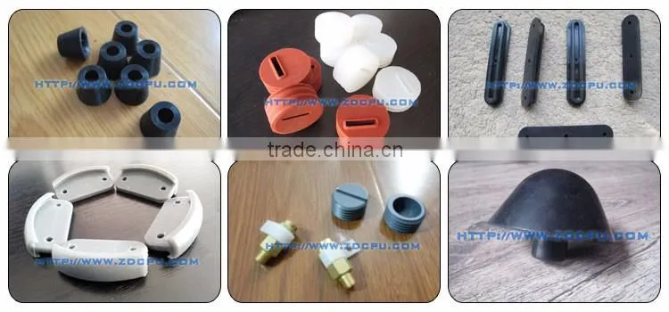 Custom mold threaded silicone waterproof rubber stoppers