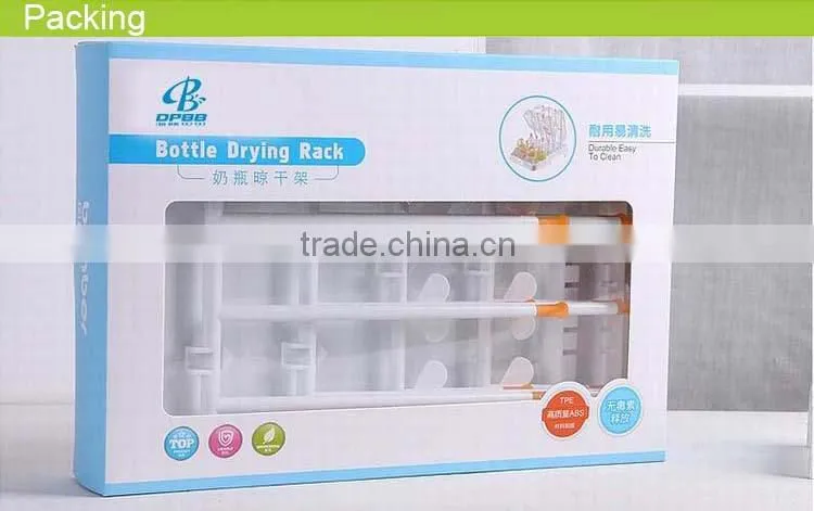 Custom logo new fashion shape eco-friendly safe pp bottle drying holder