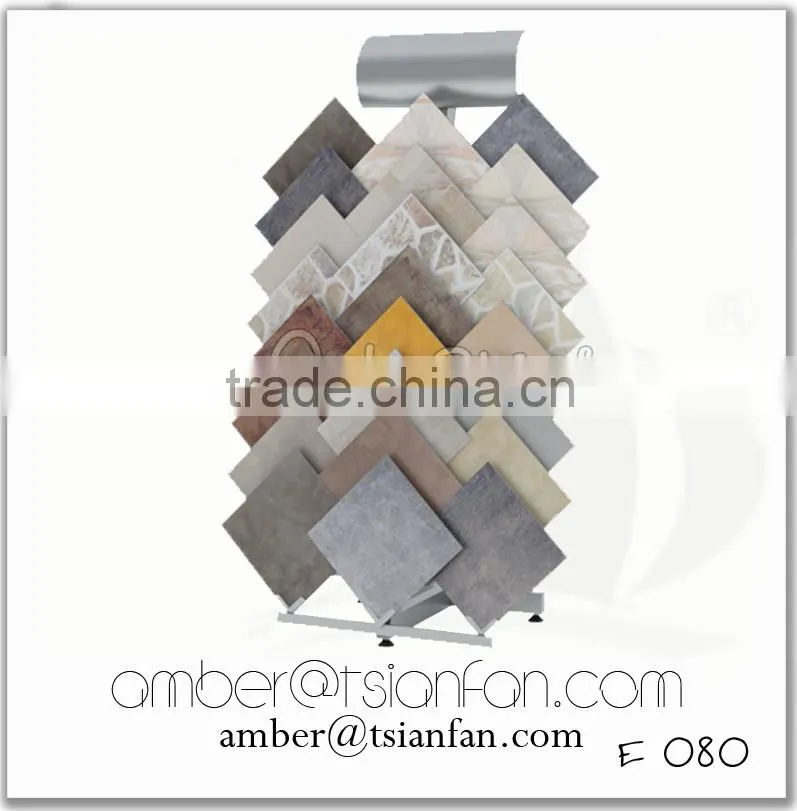 Metal Ceramic Tile Display Showroom Stand - Tsianfan E080