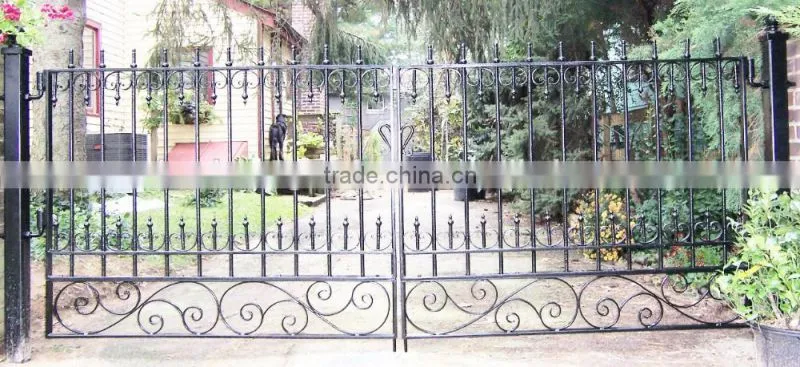 Iron Material and Swing Opening Pattern Entrance Wrought Iron Gate & Metal Gate