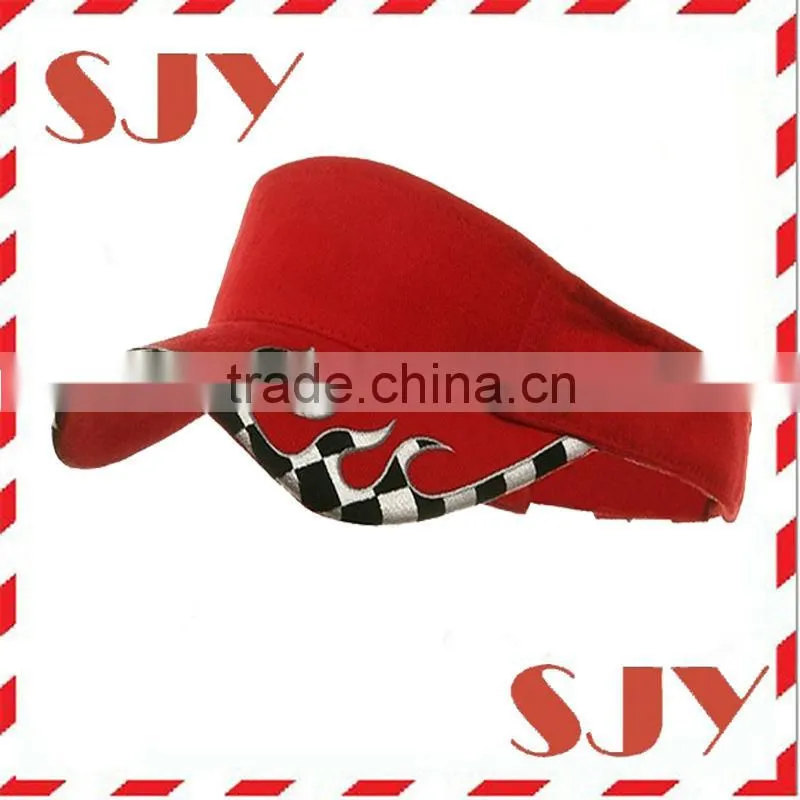 100%Cotton embroidered team logo ladies sun visor hats