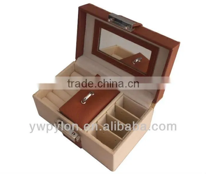 2015 new design PU Leather jewelry box professional manufacturer