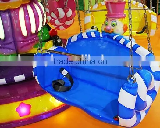 new 2016 amusement park rides clown model fairground swing flying chair