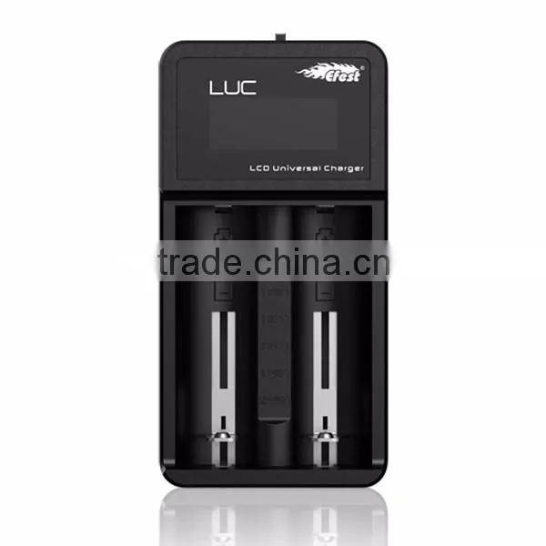 Original Efest LUC V2 imr 18650/26650 3.7v li-ion battery charger 2bay/slots smart charger