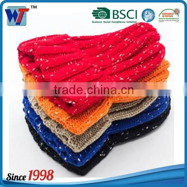 Custom loosely Cap Hat Long Acrylic Beanie Knit Hat Winter Hat
