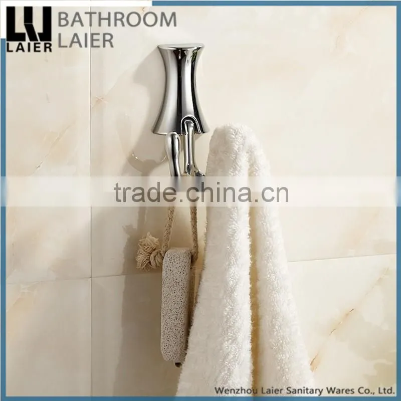 8135 hot sale zinc alloy new fashion bathroom fittings names chrome robe hook