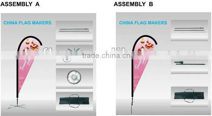 2014 Hot Sell Promotion Feather/Beach flags