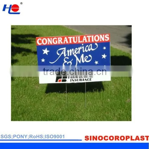 Corrugated Plastic Yard Signs
