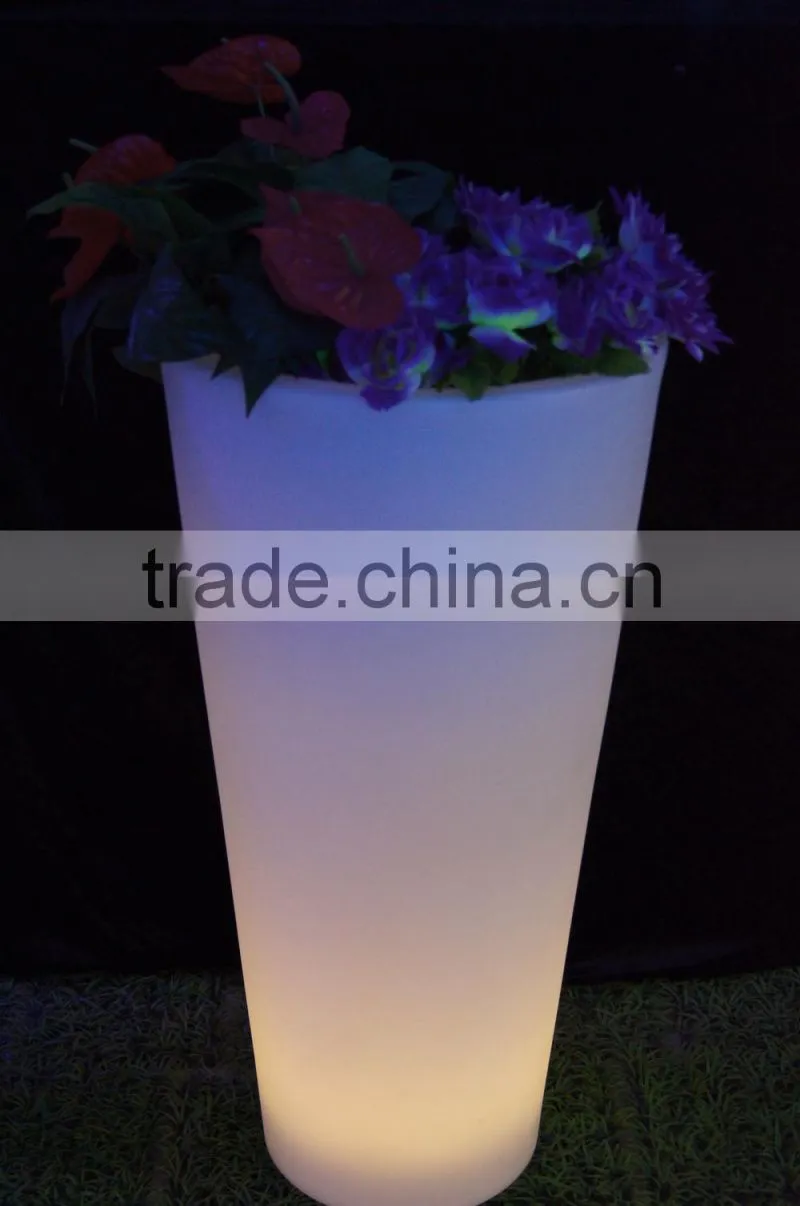 anywhere home garden decoration high and round led flower pot