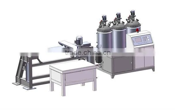 China polyurethane pu air filter making casting machine