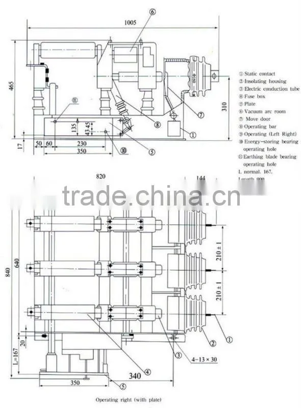 12KV FN25-12D,FN25-12DR Series Indoor High Vacuum Load Break Switch
