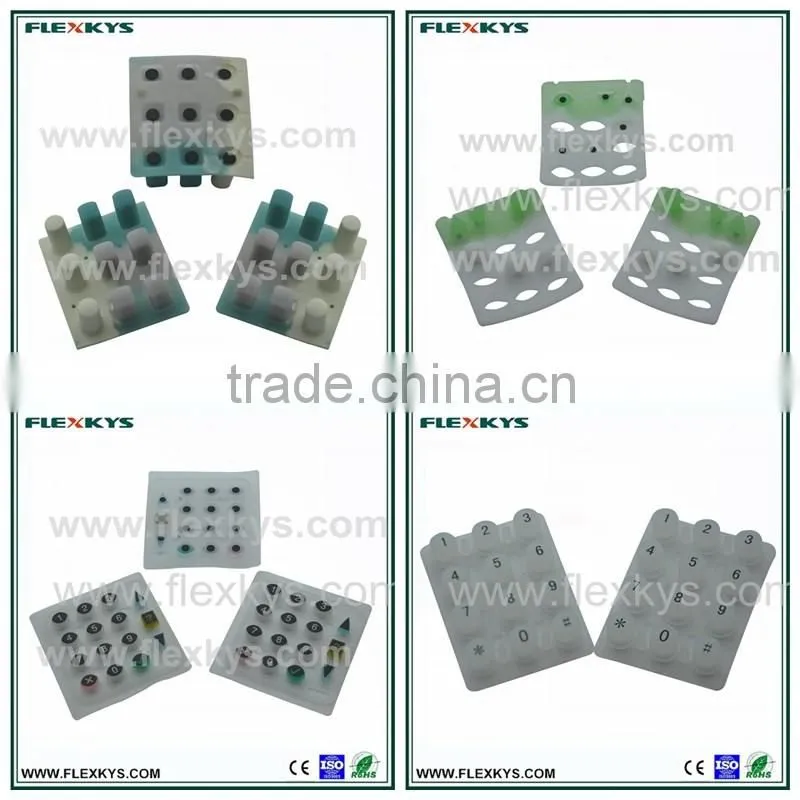 silicon rubber keypad with conductive pills with technical support