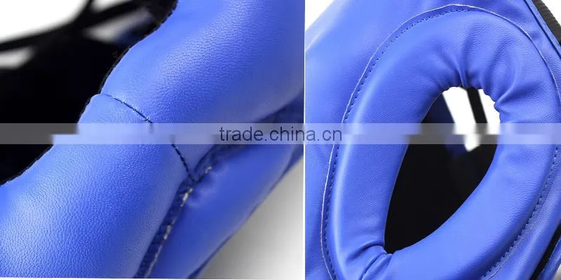 Leather Head Guard Helmet Blue OEM