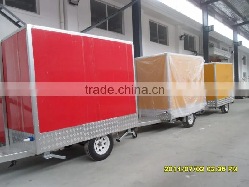sus 304 fast food mobile kitchen trailer / towable food trailer for sale and food cart manufacturer with price