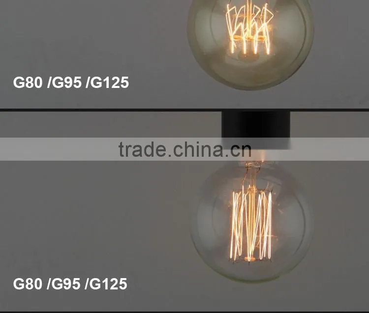 Manufacturer Vintage Antique Edison Bulb Decorative Filament Light Bulb 110-240v Industrial Bare Bulb