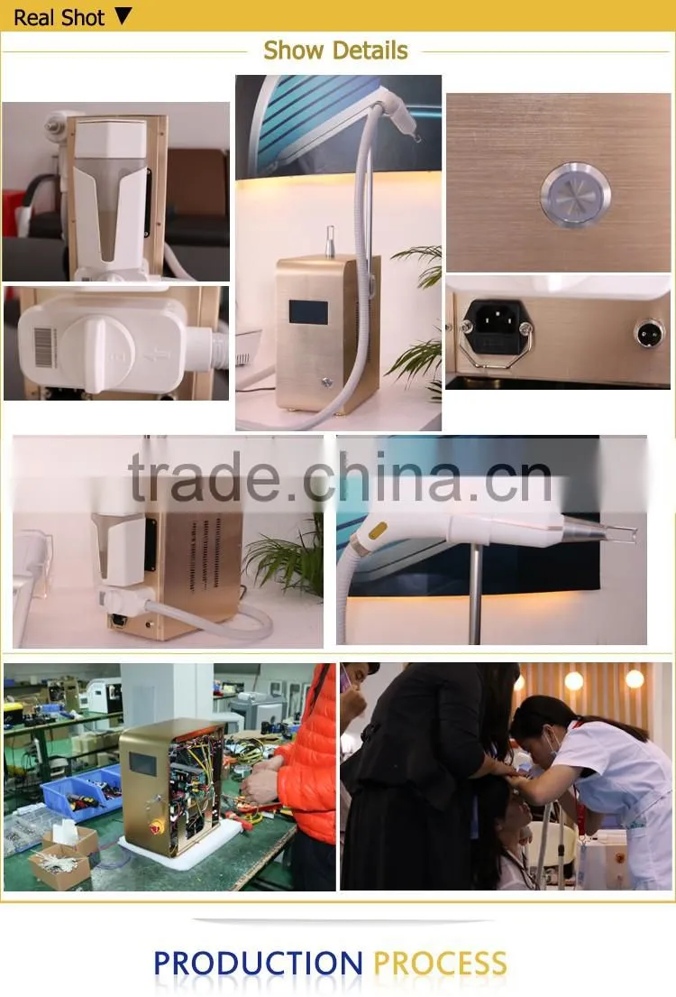 Portable nd yag machine 532 1064 laser for removing tattoo and spots