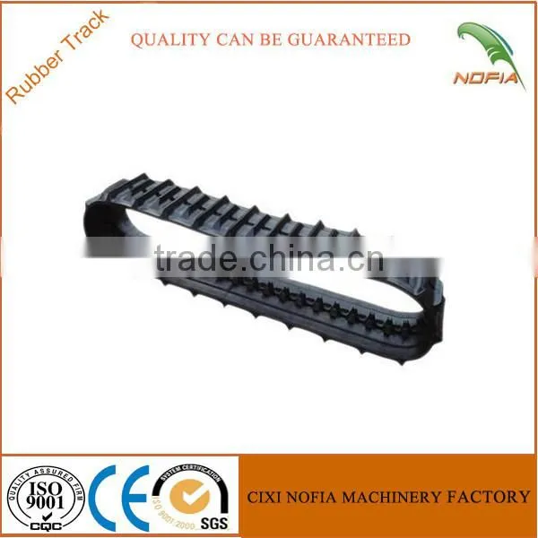 Harvester rubber running track 400*90*51 rubber track undercarriage