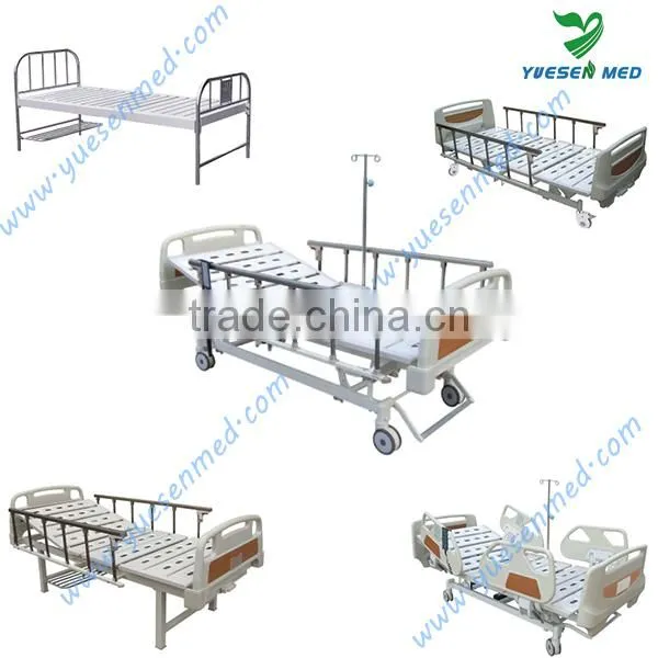 Cheap stainless-steel hospital manual emergency treatment ICU bed