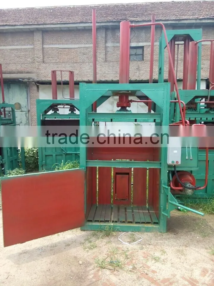 Hydraulic vitercial baler for wool/waste papaer and cans package machine