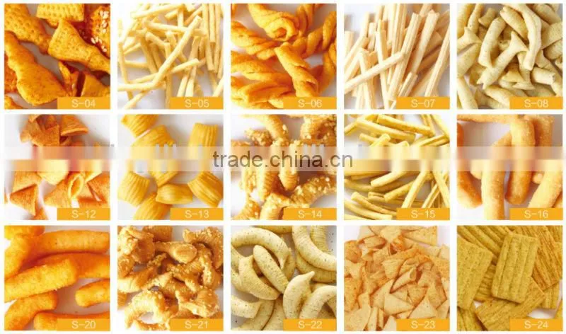 Frying Crispy Wheat Flour Puff Snack Production Line