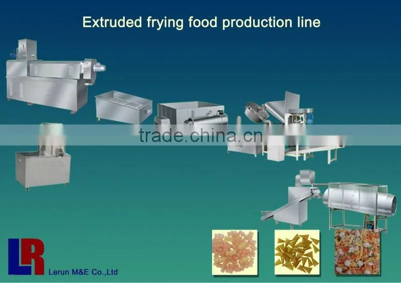 single-screw fried pallets food machine plant