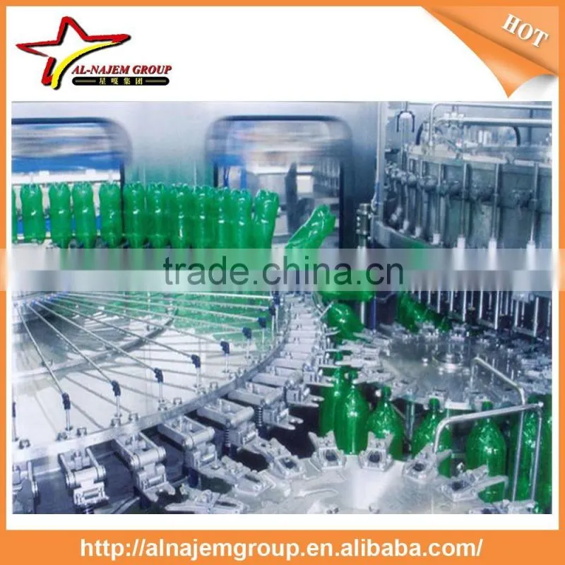 Carbonated beverage filling equipment , bottle washing filling capping soft drink filling machine