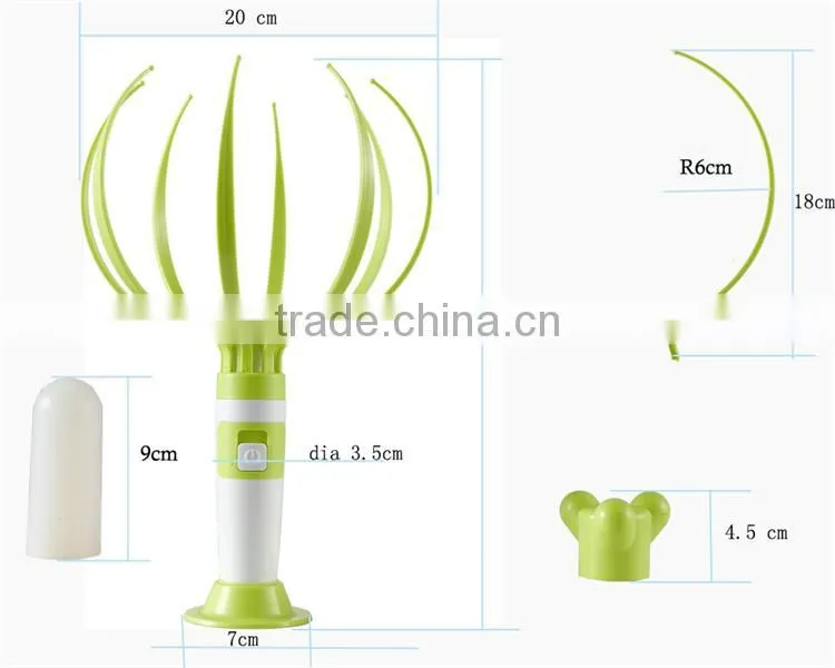 CE approved 3 in 1 multifunctional battery power handy head massager