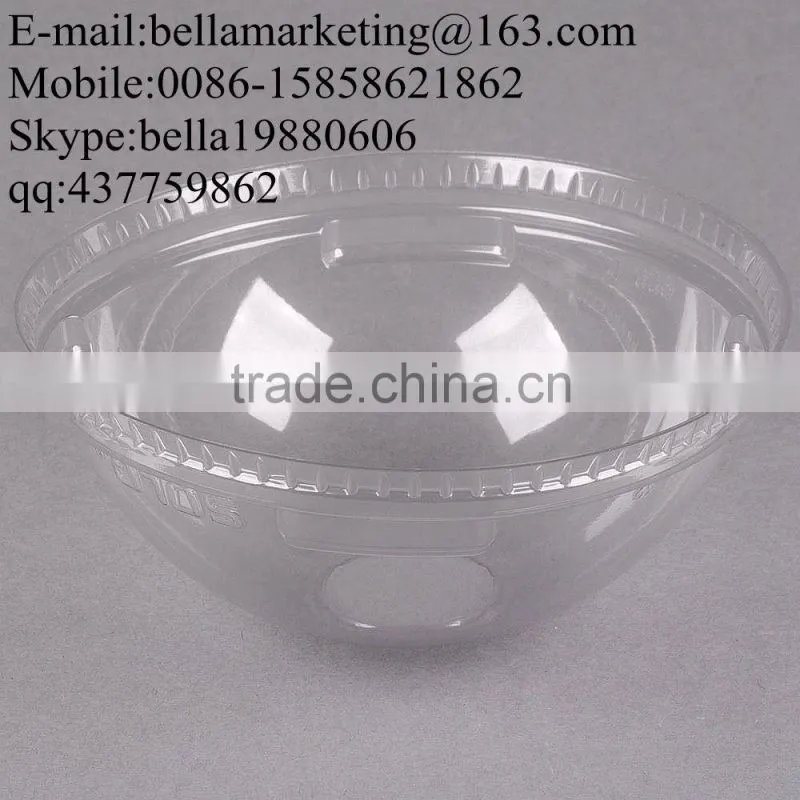 OPS Clear Plastic Lid Dome with Hole, Disposable Lid for 12-22 oz Paper Cup