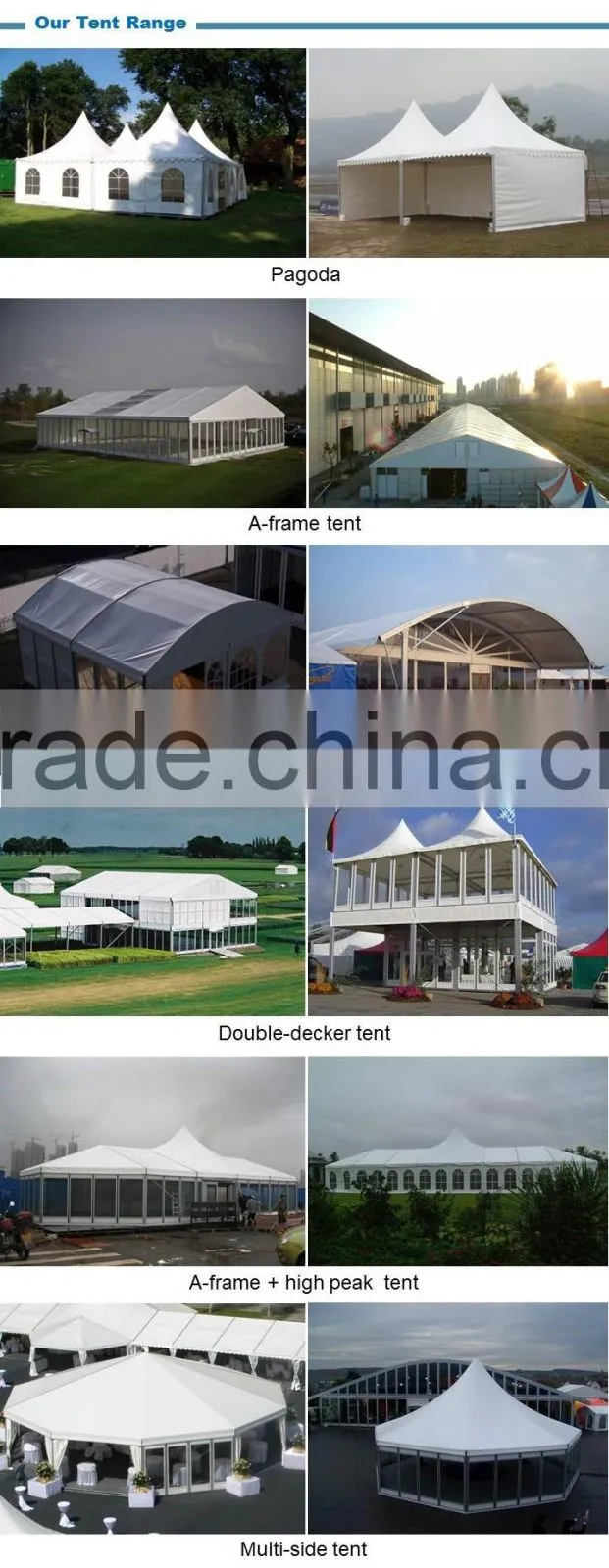 White canopy clearspan aluminum frame tent company