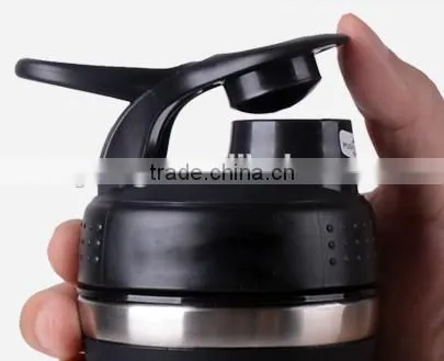 800ml stainless steel protein shaker