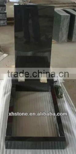 European white and black polished tombstone and monument