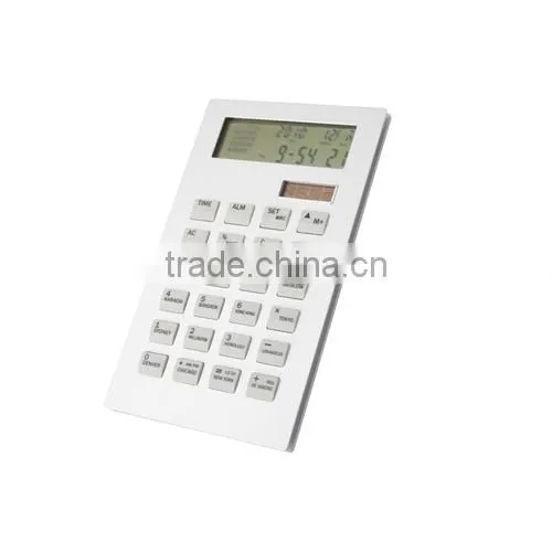 Hot plastic electronic digital calculator with clock function