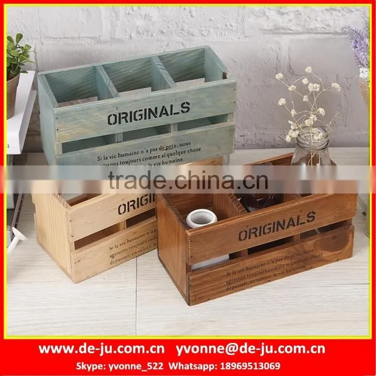 Solid Handmade Wooden Desk Organizer