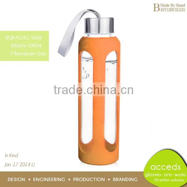 Different Types Silicone Sport Travel Drinking Bottles