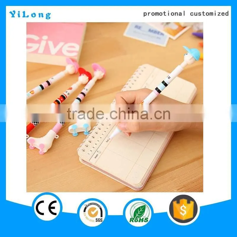 high quality animal head pen polymer clay pen Animation pen