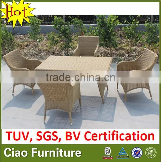 round wicker outdoor dining set ,coffee set