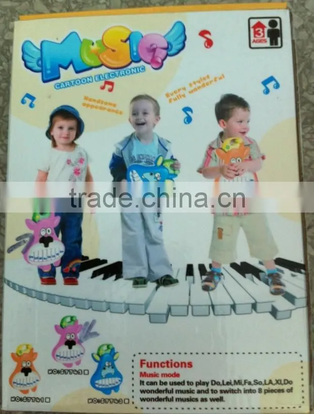 2015 hot sale electronic educational musical instrument lovely cow shape keyboard for kids/keyboard learning machine toys