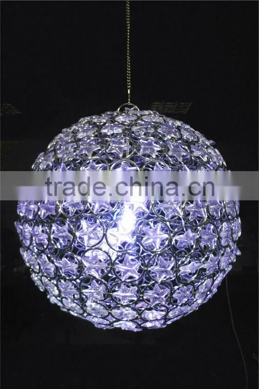 wholesale acrylic craft handmade LED iron ball wedding decoration centerpieces