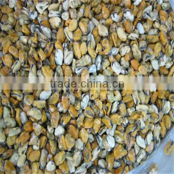 frozen and cooked mussels in shell