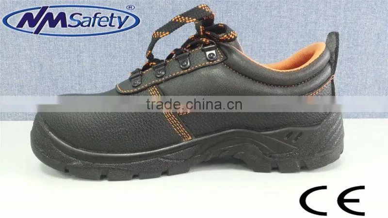 NMSAFETY new design SB standard steel toe cap buffalo leather safety shoes for men