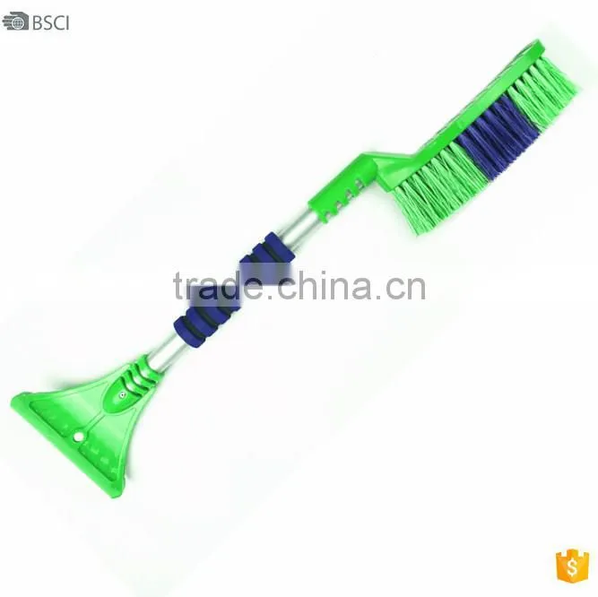 2015 new style aluminum handle snow brush with foam grip