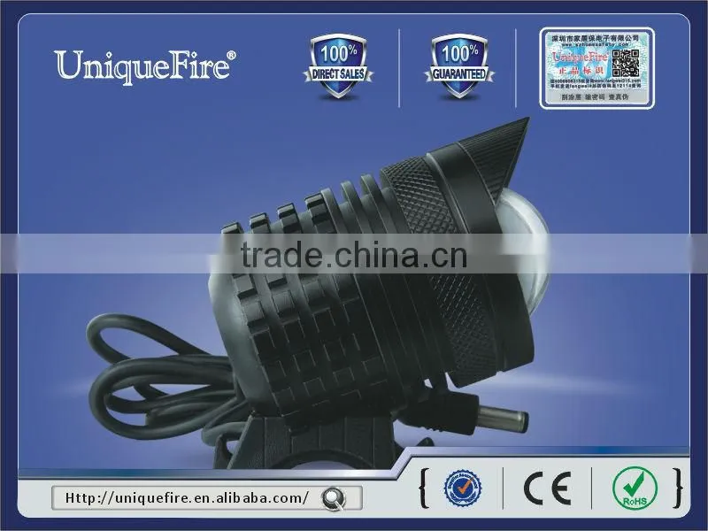 Uniquefire hunting automotive power rechargeable bicycle headlight