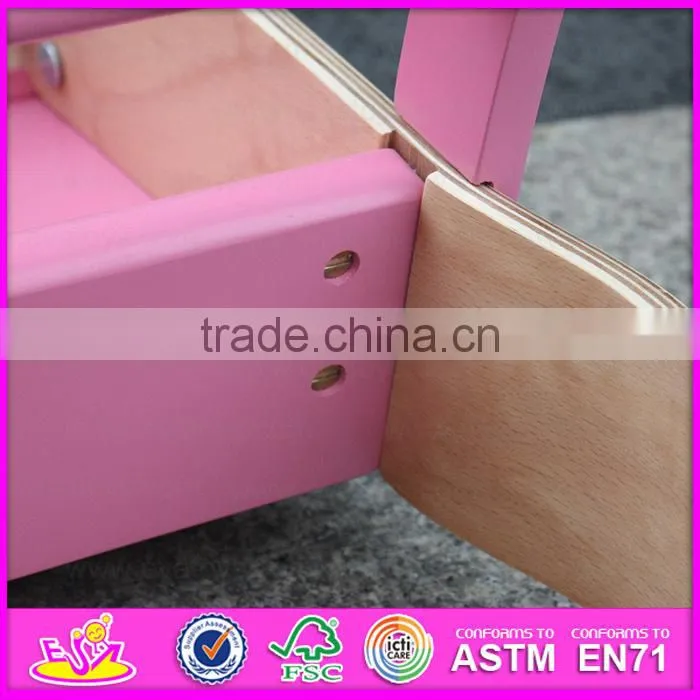 Unique baby walker wooden push toys for toddlers,Hot sell Wooden Baby Walker Trolley Toy W13C012