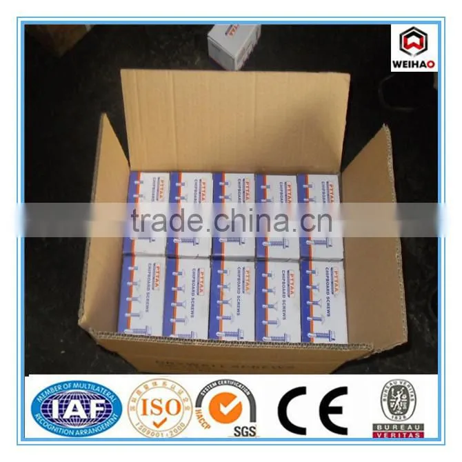 cross flat head black phosphate thread drywall screw
